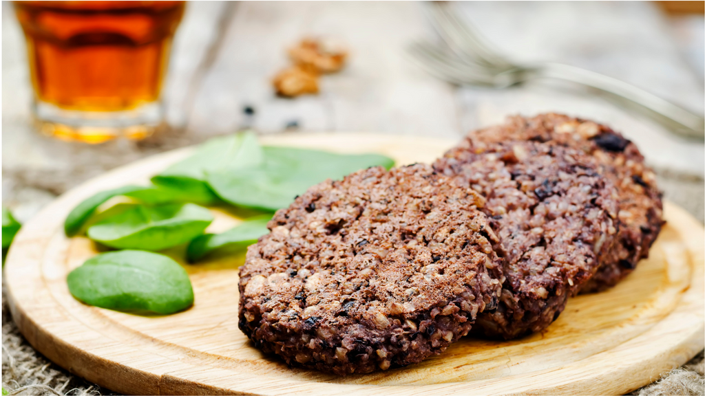 Black Bean Cakes with Avocado and Crunch Detox Salad