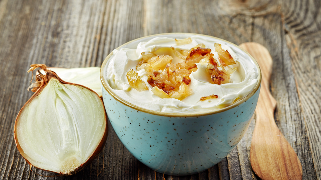 Caramelized Onion & Artichoke Dip