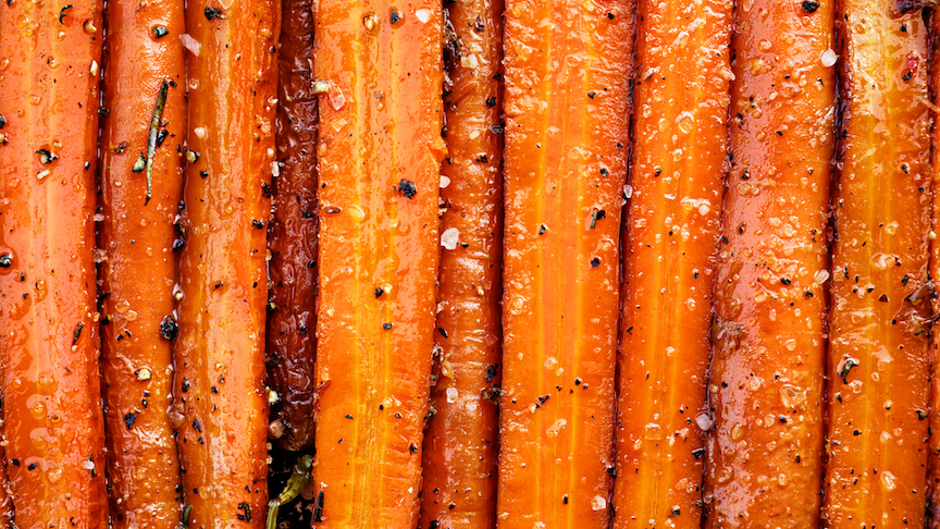 Roasted Carrots & Vegan Ranch