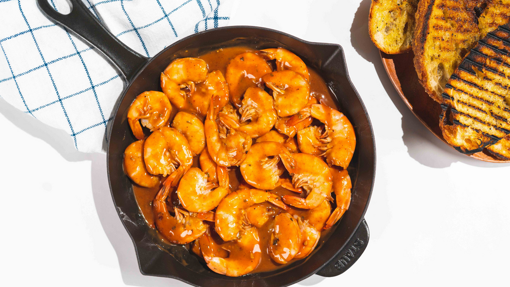 BBQ Shrimp with Sourdough