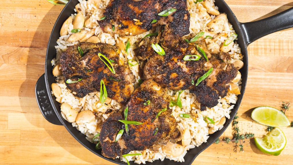 Jerk Chicken with Coconut Rice